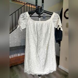 Lace Dress - Rue 21 - Off the Shoulder - Cream MEDIUM